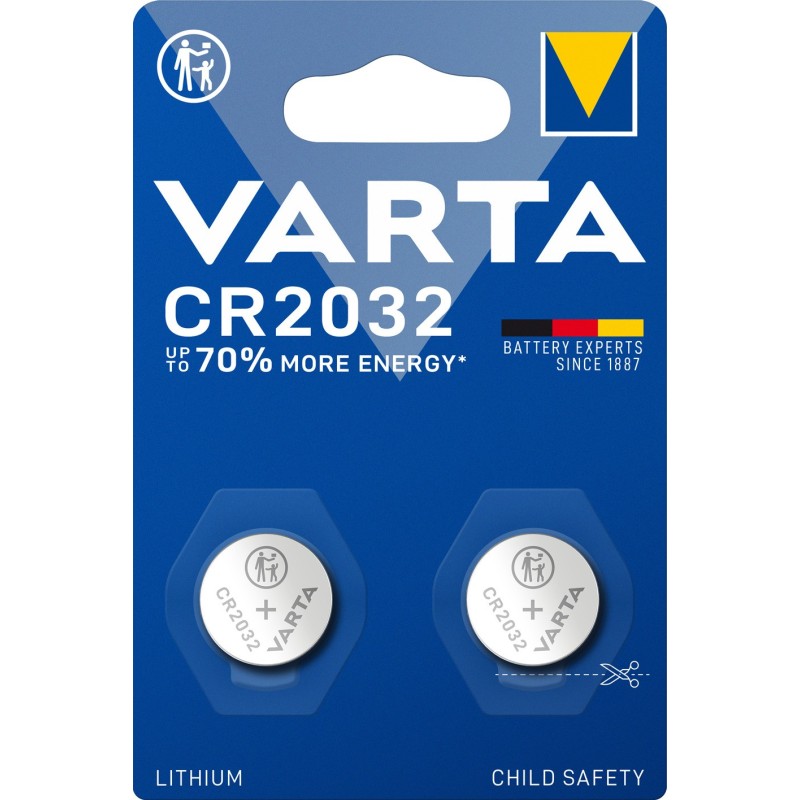 VARTA Professional Electronics Knopfzelle Batterie CR 2032 2er Blister